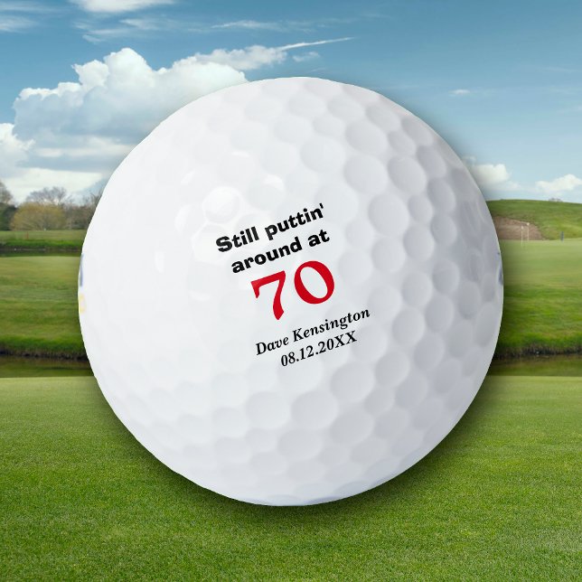 Pelotas De Golf Aproximadamente 70 cumpleaños personalizados (Subido por el creador)