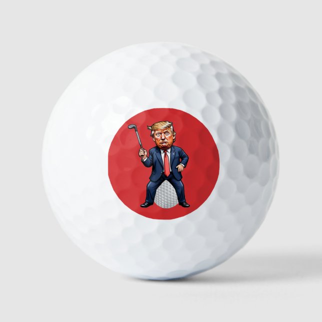 Pelotas De Golf Apuntar a Trump (Anverso)