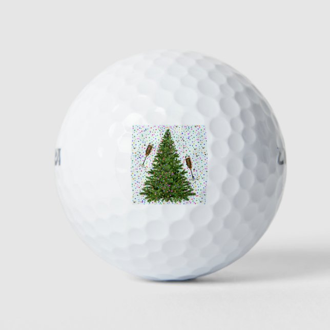 Pelotas De Golf árbol de navidad (Anverso)