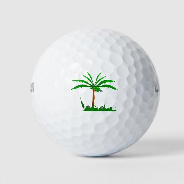 Pelotas De Golf Árbol de palma (Anverso)