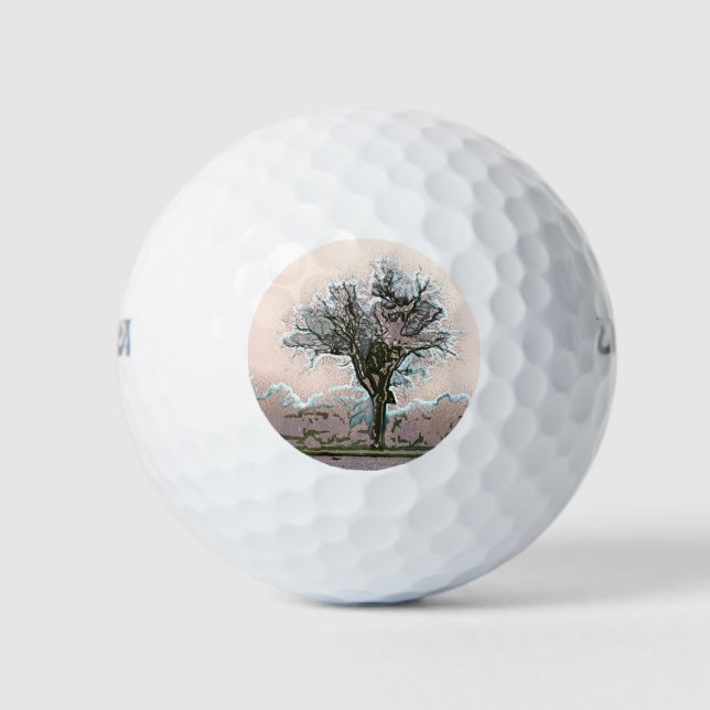 PELOTAS DE GOLF ÁRBOL ÚNICO (Anverso)