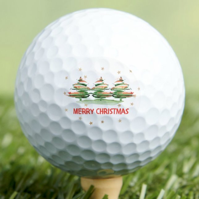 Pelotas De Golf Árboles navideños acuarelas - Feliz Navidad (Subido por el creador)