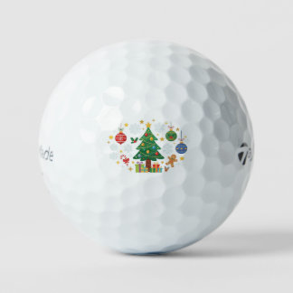 Pelotas De Golf Árboles y Adornos Navideños