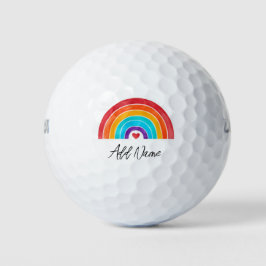 Pelotas De Golf Arcoiris - Añadir tu nombre