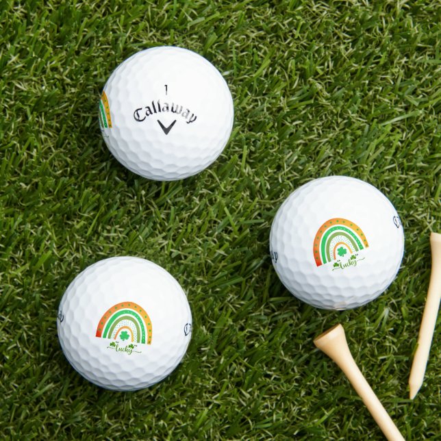Pelotas De Golf Arcoíris Irlandés Afortunado (Césped in situ)