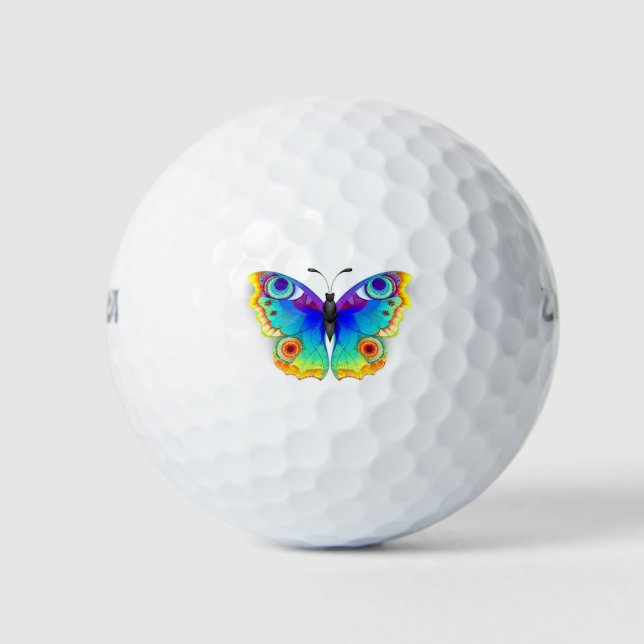 Pelotas De Golf Arcoiris mariposa Peacock Eye (Anverso)