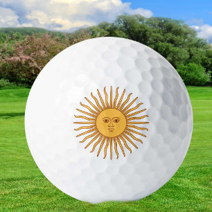 Pelotas De Golf Argentina Golden Sun, Sol de Mayo Golf Balls