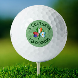 Pelotas De Golf Argentina Irlanda Estados Unidos Bandera Shamrock 