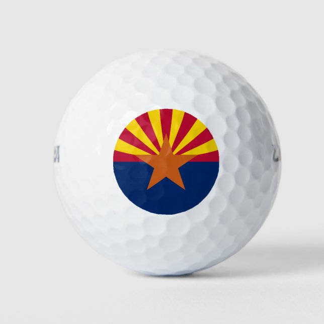 PELOTAS DE GOLF ARIZONA FLAG (Anverso)