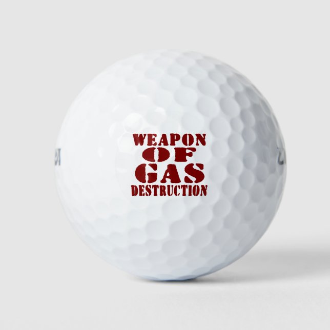 Pelotas De Golf Arma De Destrucción De Gas (Anverso)