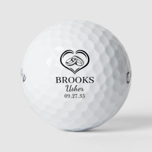 Pelotas De Golf Aro de Boda del ujier