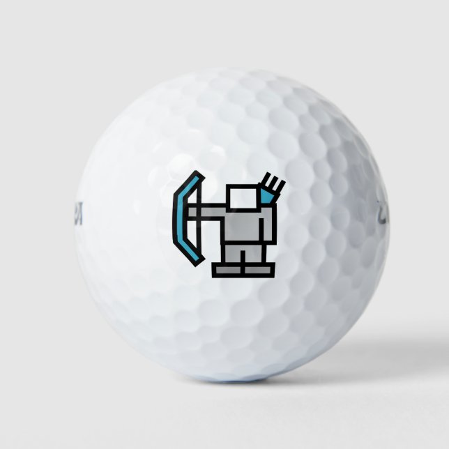 Pelotas De Golf Arquero en azul (Anverso)