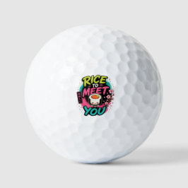 Pelotas De Golf Arroz para Conocerte – Diseño de Sushi Kawaii Lind