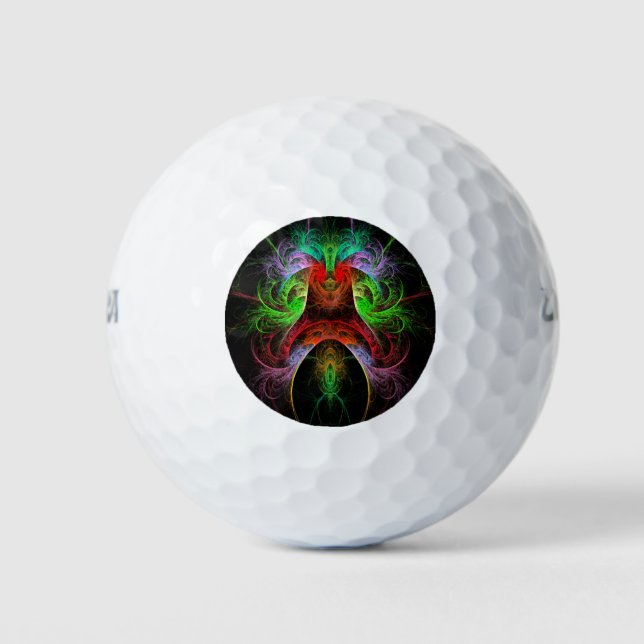 Pelotas De Golf Arte abstracto carnaval (Anverso)