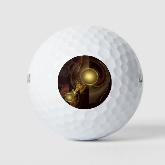 Pelotas De Golf Arte abstracto de conexión íntima (Anverso)