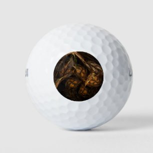 Pelotas De Golf Arte abstracto de la Madre Tierra