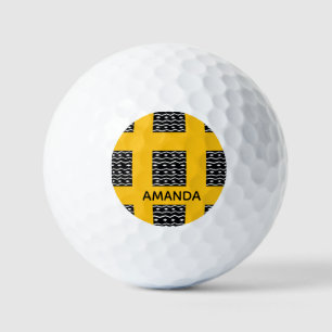 Pelotas De Golf Arte africano, Patrón Étnico Naranja