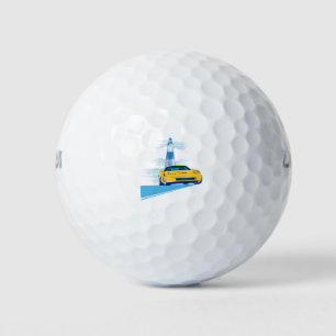 PELOTAS DE GOLF ARTE AUTOMÓVIL ELEGANTE DE VETTE