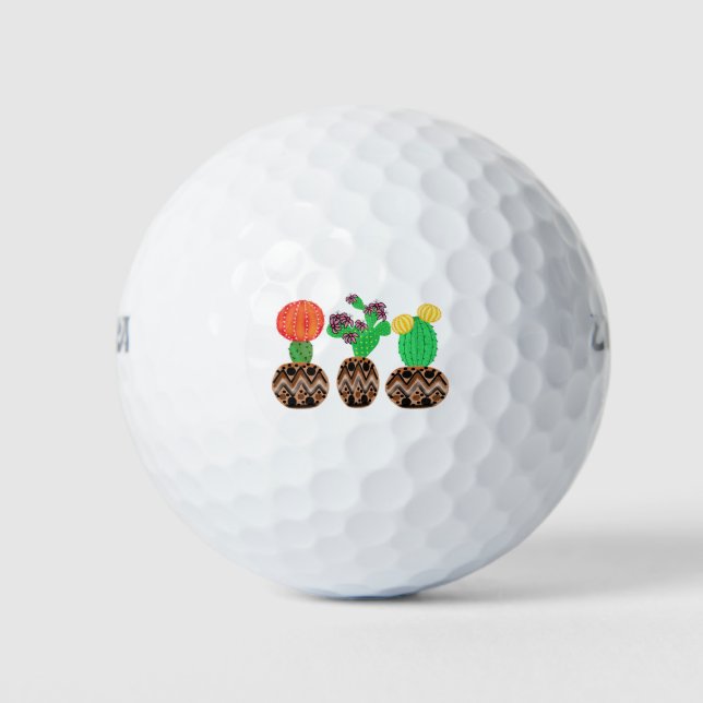 Pelotas De Golf arte cactus (Anverso)