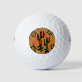 PELOTAS DE GOLF ARTE CACTUS DEL SUROESTE