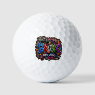 Pelotas De Golf Arte callejero urbano de grafiti del Bronx Nueva Y