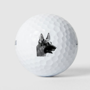 Pelotas De Golf Arte de Pastor Alemán