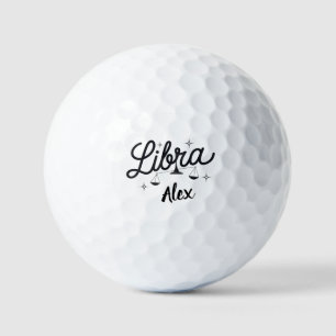 Pelotas De Golf Arte de Rótulo Libra Zodiac personalizado
