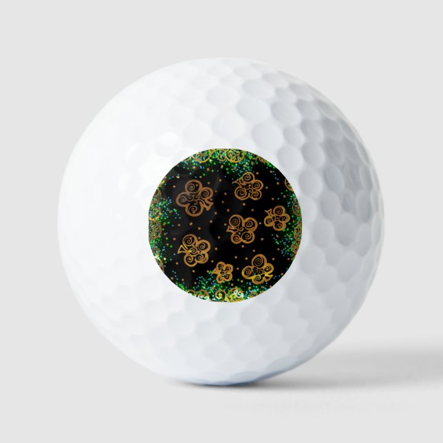 Pelotas De Golf Arte de San Patricio (Anverso)