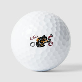 Pelotas De Golf arte del perro pastor caucásico