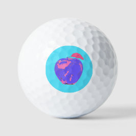 Pelotas De Golf Arte pop de Apple morado