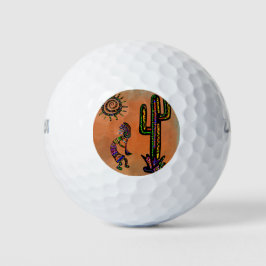 PELOTAS DE GOLF ARTE SUDOESTEÑO DE KOKOPELLI