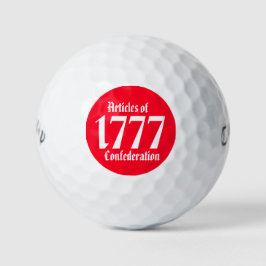 Pelotas De Golf Artículos de la Confederación 1777