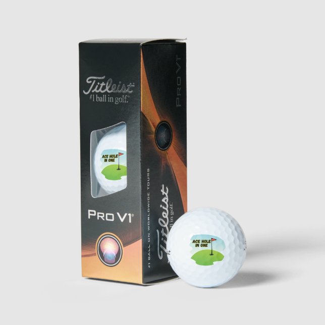 Pelotas De Golf As Ace Hoyo en Uno (Embalaje)