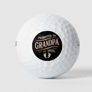 Pelotas De Golf Ascendido a Abuelo 2025 Abuelo est 2025