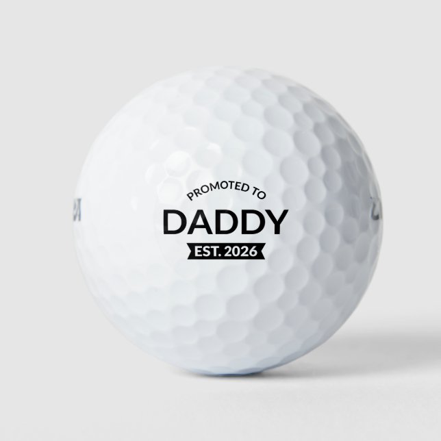 Pelotas De Golf Ascendido a Papá Est. 2026 II (Anverso)