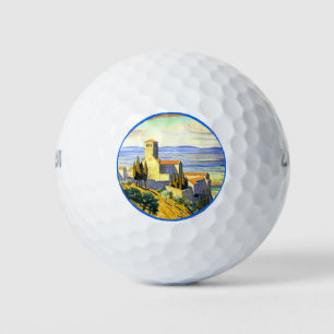 Pelotas De Golf Asís, Italia - pintura de arte fino