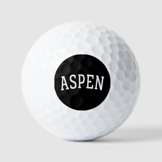 Pelotas De Golf ASPEN Colorado (Anverso)
