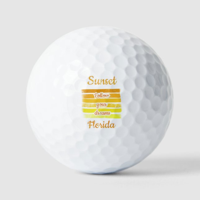 Pelotas De Golf Atardecer lindo en Florida   (Anverso)