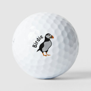 Pelotas De Golf Atlético De Púffin Que Respalda A La Buena Suerte 