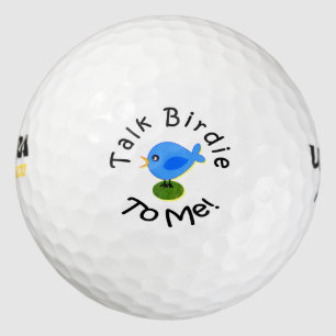 Pelotas De Golf Atractivo "Hábleme pájaros azules"