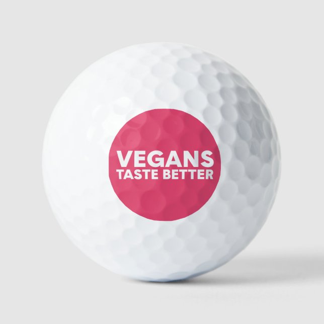 Pelotas De Golf Atractivo Vegano (Anverso)