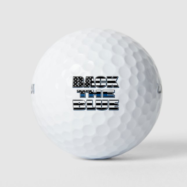 Pelotas De Golf Atrás-El-Azul (Anverso)