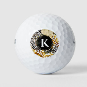 Pelotas De Golf Audaces impresiones mixtas de animales con acentos