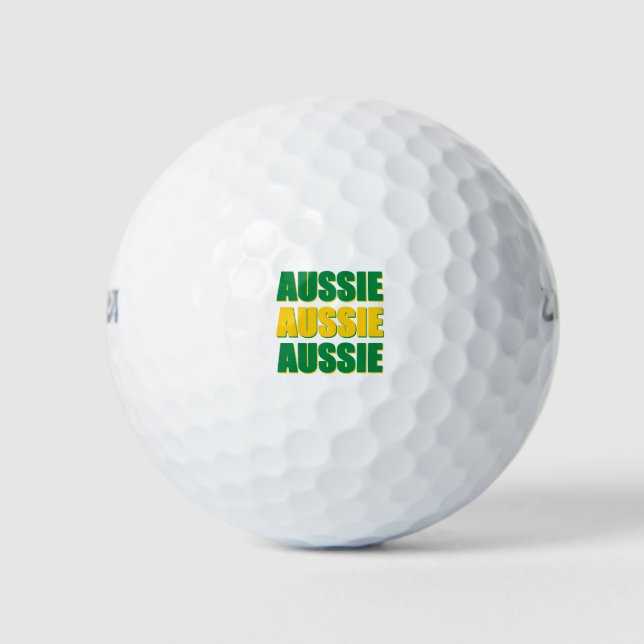 Pelotas De Golf Aussie Aussie (Anverso)