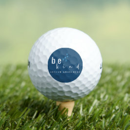 Pelotas De Golf autism awareness be kind blue hearts modern 