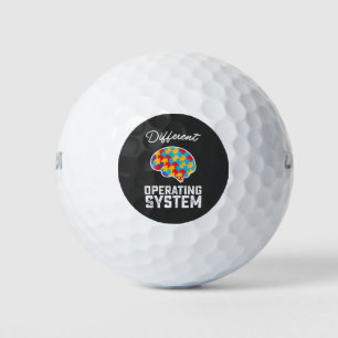 Pelotas De Golf Autismo Diferente Sistema Operativo Neurodiversida