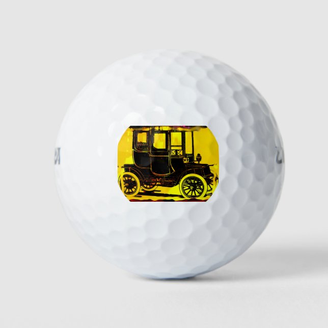 Pelotas De Golf Auto Antiguo (Anverso)