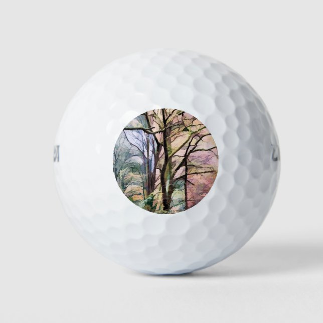 PELOTAS DE GOLF AUTUMN TREES (Anverso)