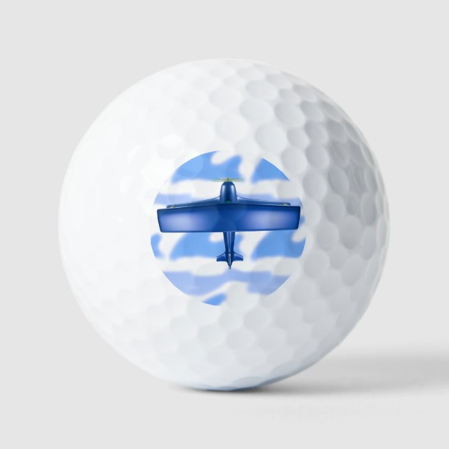 Pelotas De Golf Aviación Blue Plane Golf Ball (Anverso)