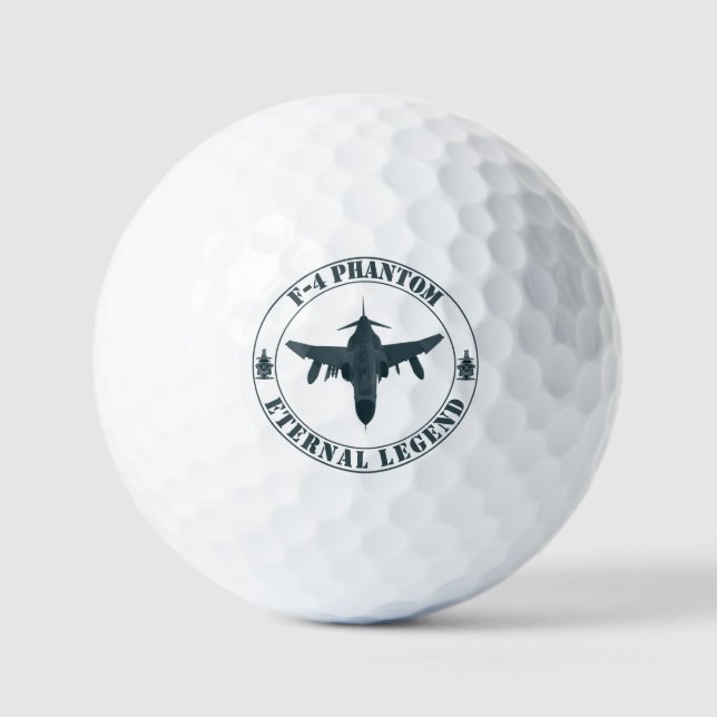 Pelotas De Golf Avión de combate legendario F-4 Phantom (Anverso)